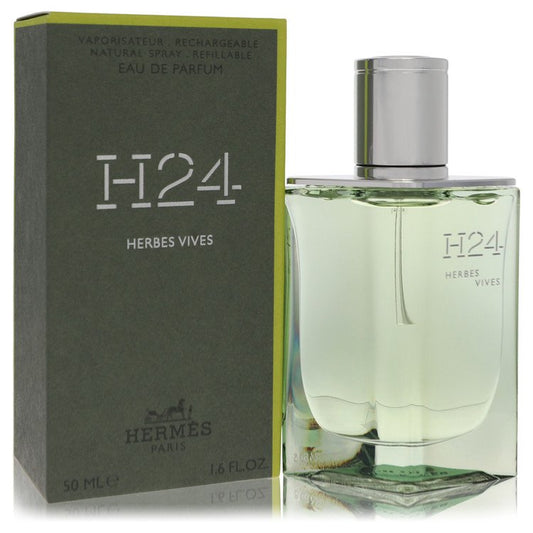 Hermes H24 Herbes Vives by Hermes - Eau De Parfum Refillable Spray 1.7 oz